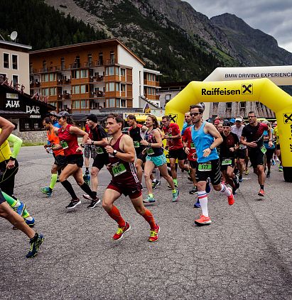 Marathonläufer starten