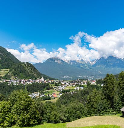 View of Arzl im Pitztal (880m)