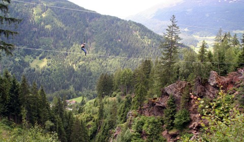 The Flying Eagle - about 160 m long it goes 50 m high over a canyon