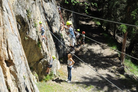 Klettermöglichkeiten für Kinder im Pitztal