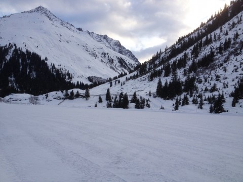 Alpine Winterteststrecke im Pitztal