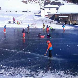 ice skating in Pitztal