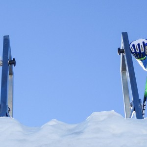Start auf der Skicross-Strecke am Pitztaler Gletscher