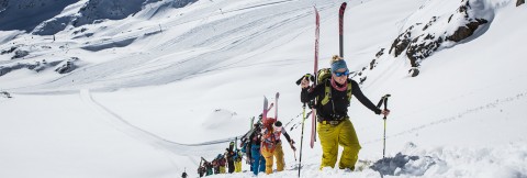 Pitztaler Gletscher - der Hotsport für powdersüchtige Skitourengeher